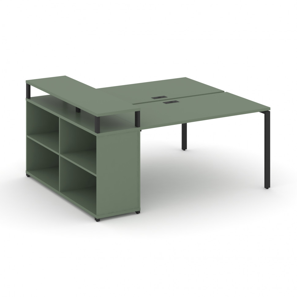 Concept Рабочая станция с опорным стеллажом с верх. горизонтом CN.DRS-205 Кобо/Металл Черный 1400*1 Concept Рабочая станция с опорным стеллажом с верх. горизонтом CN.DRS-205 Кобо/Металл Черный 1400*1