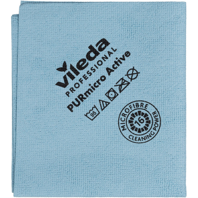 Салфетка хозяйственная ПУРМикро синяя 5 шт/уп