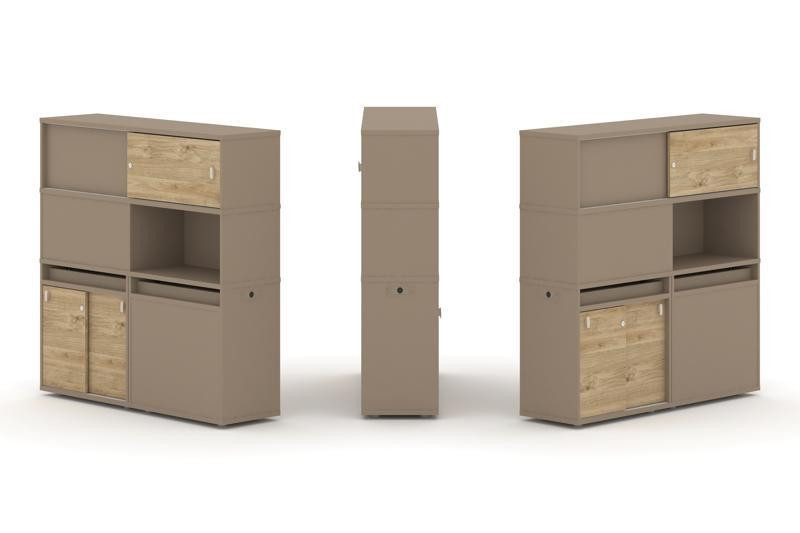 Estetica Набор №32. Тумба двойная+высокая надставка ES.NB.2V-32 Латте/Тиквуд Светлый 1500*410*1520 Estetica Набор №32. Тумба двойная+высокая надставка ES.NB.2V-32 Латте/Тиквуд Светлый 1500*410*1520