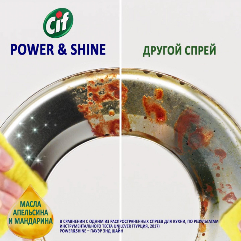 Чистящее средство для кухни CIF Легкость чистоты спрей 500мл