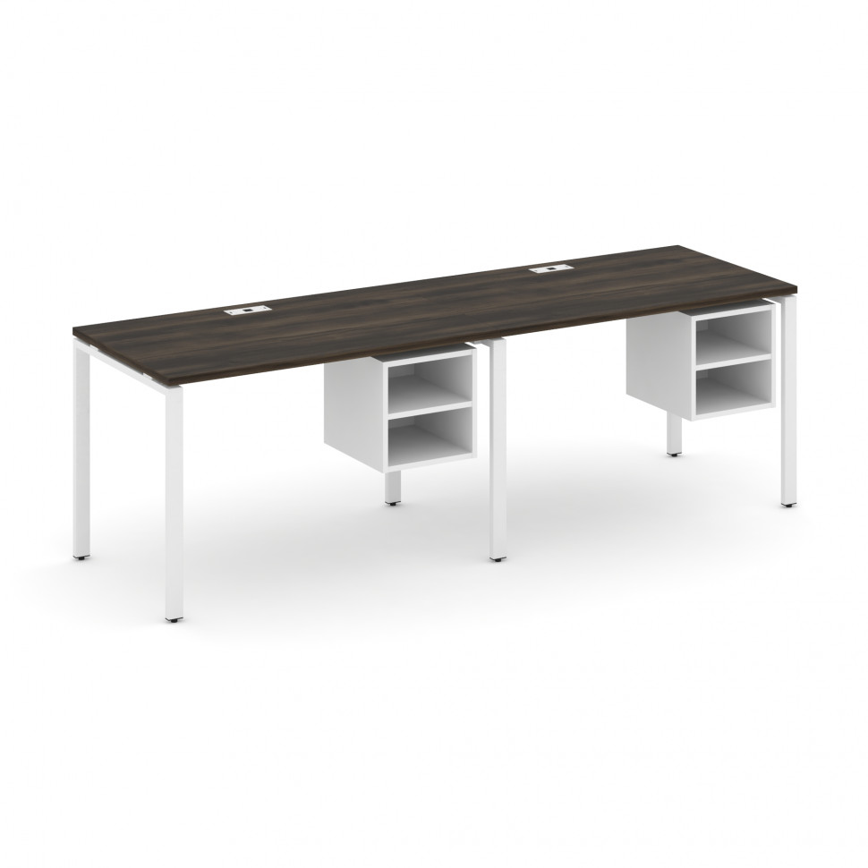 Concept Рабочая станция односторонняя с подвес. тумбами 2 места CN.ORS-106 Дуб Мали/Белый Бриллиант/