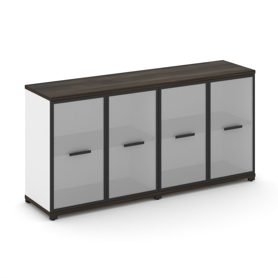 Concept Шкаф 2 широкие секции, 2 нишии CN.STS-223 RMB B Дуб Мали/Белый Бриллиант/Металл Черный/Сатин Concept Шкаф 2 широкие секции, 2 нишии CN.STS-223 RMB B Дуб Мали/Белый Бриллиант/Металл Черный/Сатин