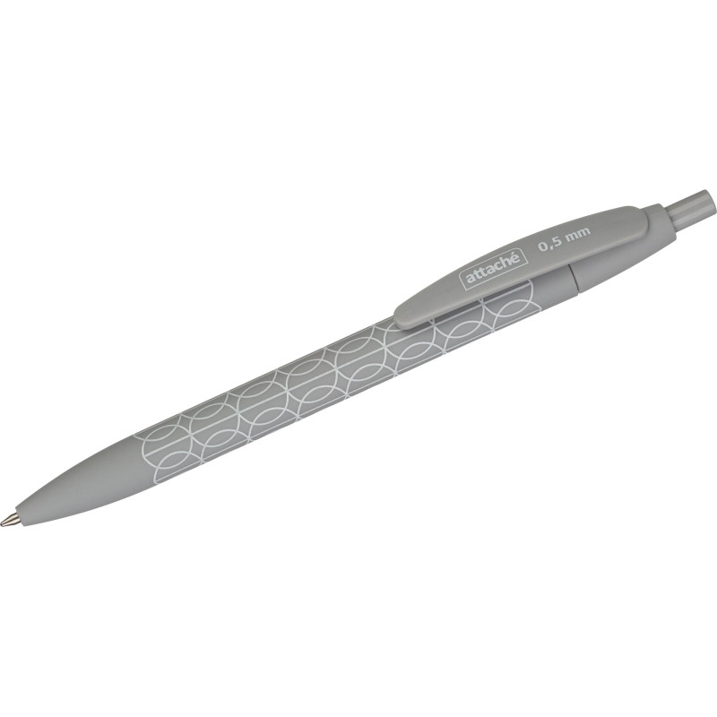 Ручка шариковая автомат. Attache Comfort сер.к,softtouch,масл,0,5,син