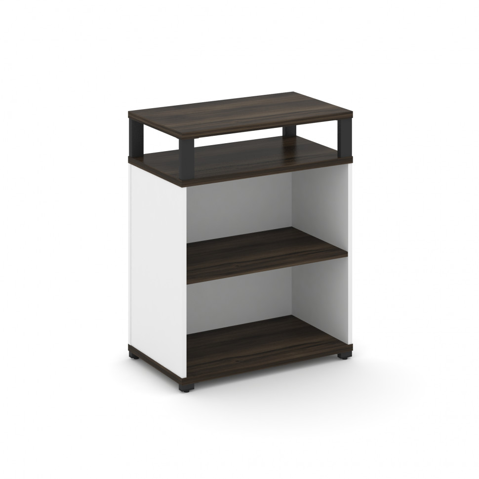 Concept Стеллаж опорный/приставной с верх. горизонтом CN.SOPO-002 Дуб Мали/Белый Бриллиант/Металл Ч Concept Стеллаж опорный/приставной с верх. горизонтом CN.SOPO-002 Дуб Мали/Белый Бриллиант/Металл Ч
