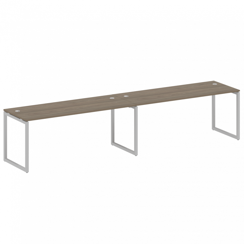 Metal System Quattro Рабочая станция на 2 места на О-образном м/к 40БО.СМ-2.5 Вяз Благородный/Металл