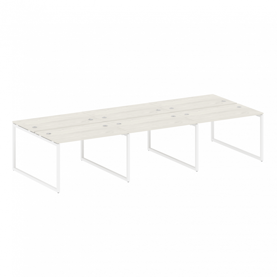 Metal System Quattro Рабочая станция на 6 раб. мест на О-образном м/к 40БО.СМ-6.2 Дуб Наварра/Металл Metal System Quattro Рабочая станция на 6 раб. мест на О-образном м/к 40БО.СМ-6.2 Дуб Наварра/Металл