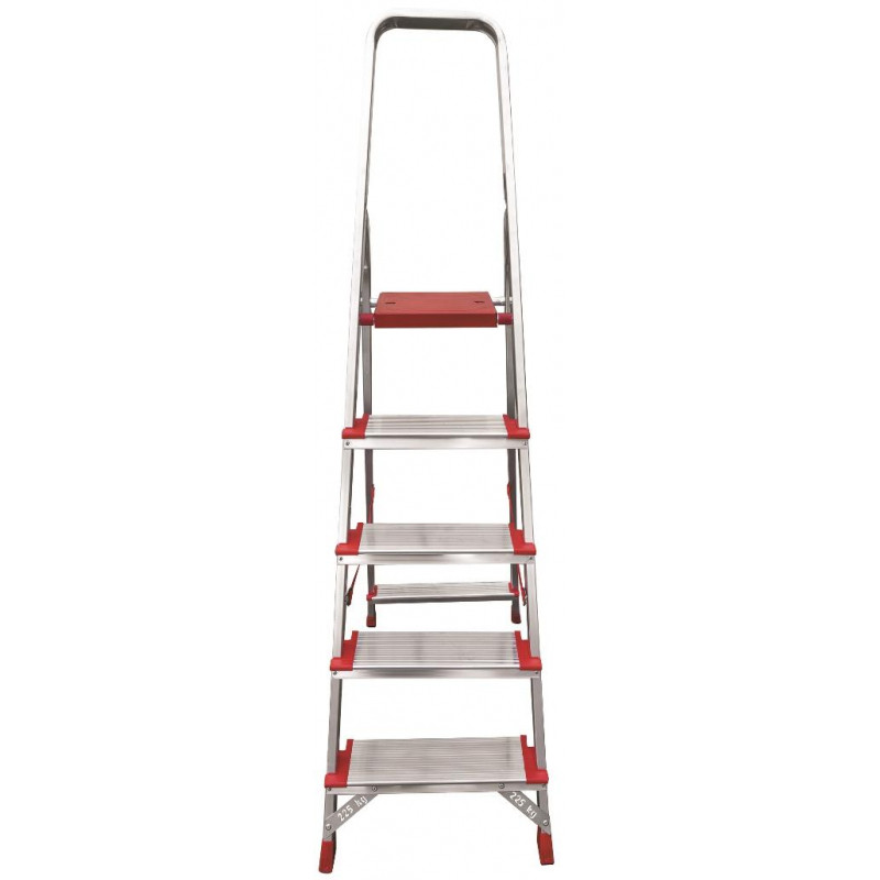 Стремянка алюминиевая усиленная 225 кг 5 ступеней Новая Высота