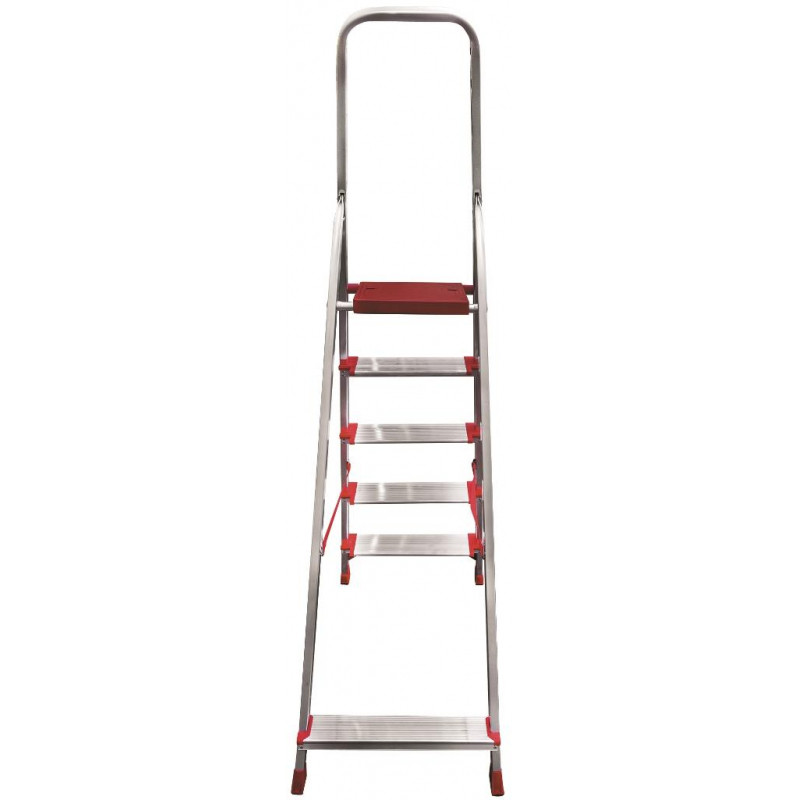 Стремянка алюминиевая усиленная 225 кг 5 ступеней Новая Высота