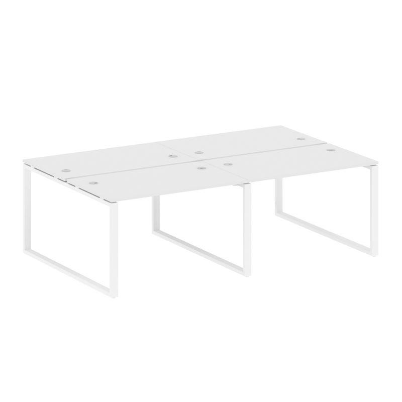 Metal System Рабочая станция на 4 места на О-образном м/к БО.СМ-4.2 Белый/Металл Белый 2400*1475*750 Metal System Рабочая станция на 4 места на О-образном м/к БО.СМ-4.2 Белый/Металл Белый 2400*1475*750