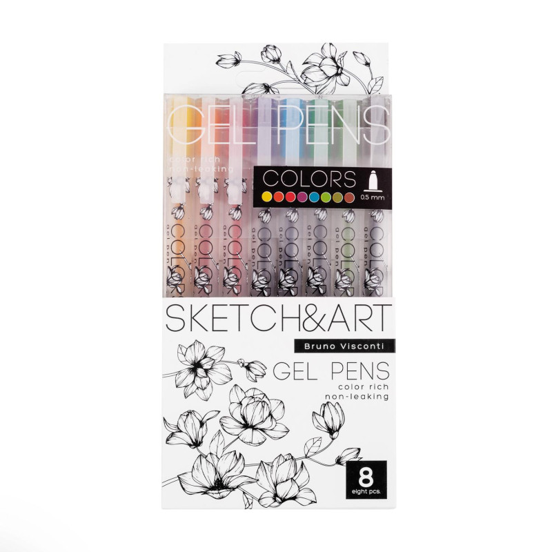 Набор гелевых ручек SKETCH&amp;ART Uni Write.COLORS 0,5мм 8цв 20-0306