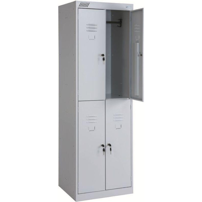 Шкаф для одежды металлический SK6_MZ_ШРК-24-600 2 секции,4 ячейки 600х500х