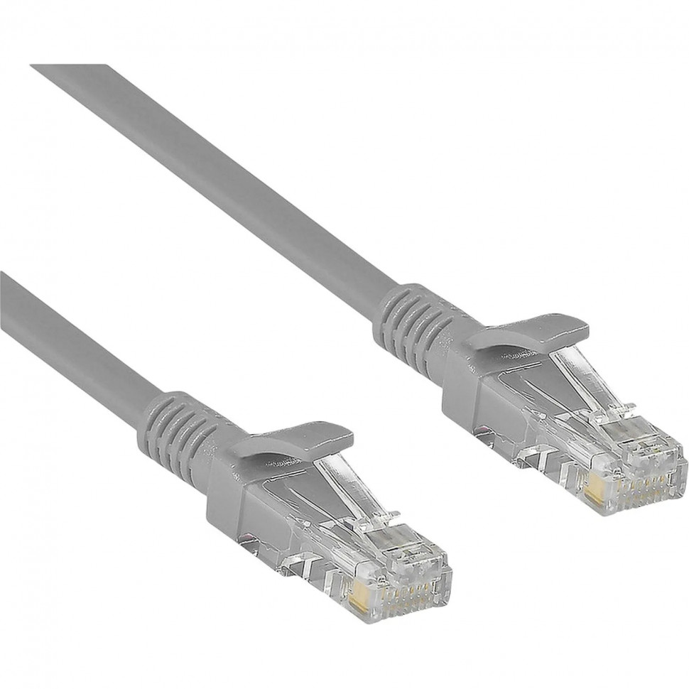 Патч-корд ExeGate UTP-RJ45-RJ45-5e-CU-3M-GY, cat.5e, 3м,серый &lt;EX282013RUS
