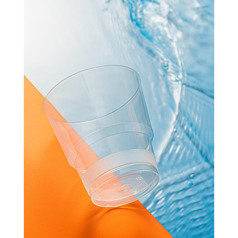 Стакан одноразовый 200мл Кристалл прозр. КОМУС 25шт/уп