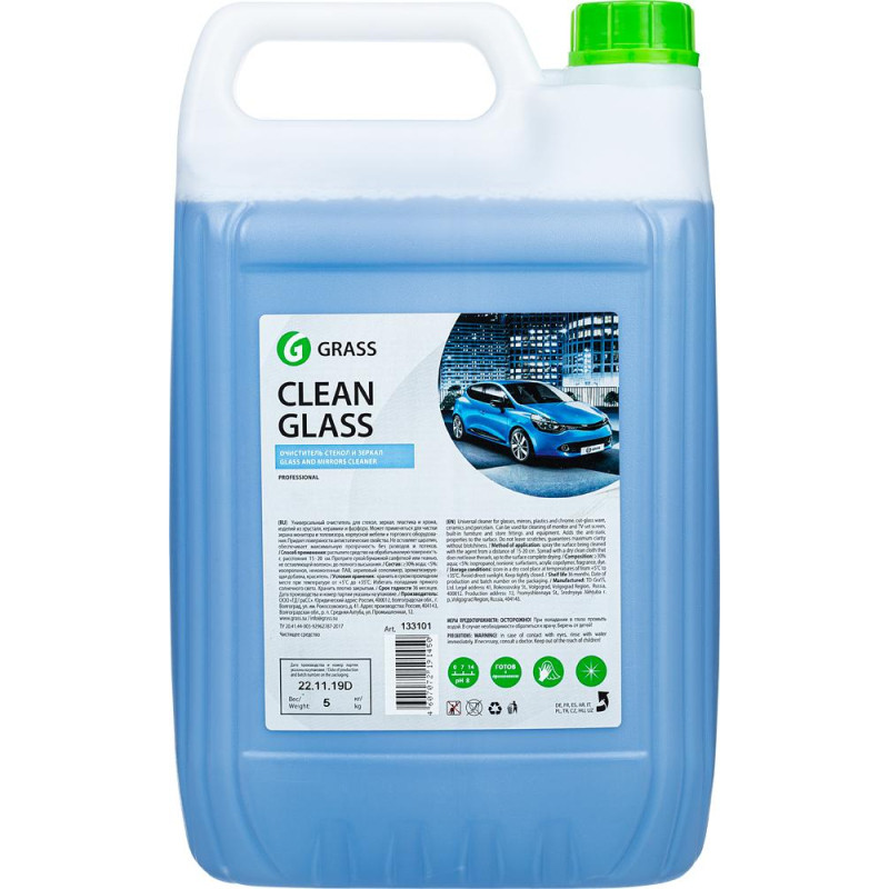 Профхим д/стекл-зеркал поверхн, универсал Grass/Clean Glass, 5л