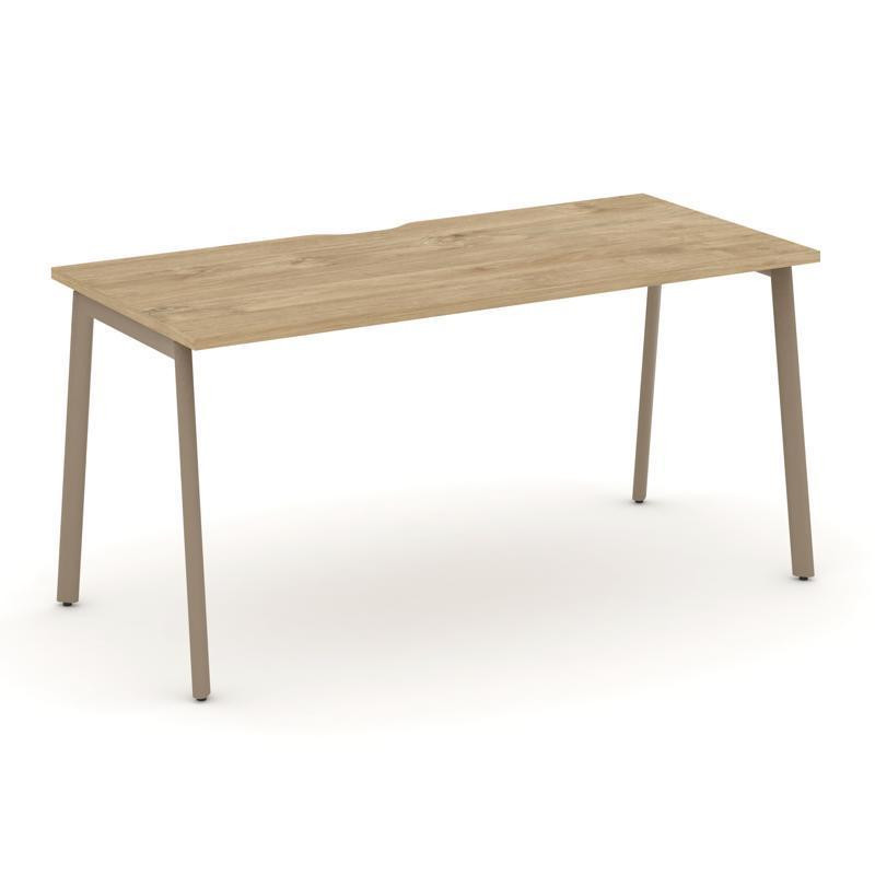 Estetica Стол письменный ES.SP-4-VP Тиквуд Светлый/Металл Латте 1580*730*750