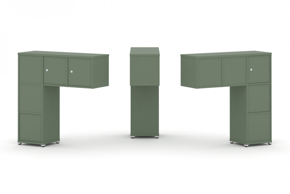 Concept Надставка низкая CN.DNN-006 Кобо/Металл Белый 1099*365*1130