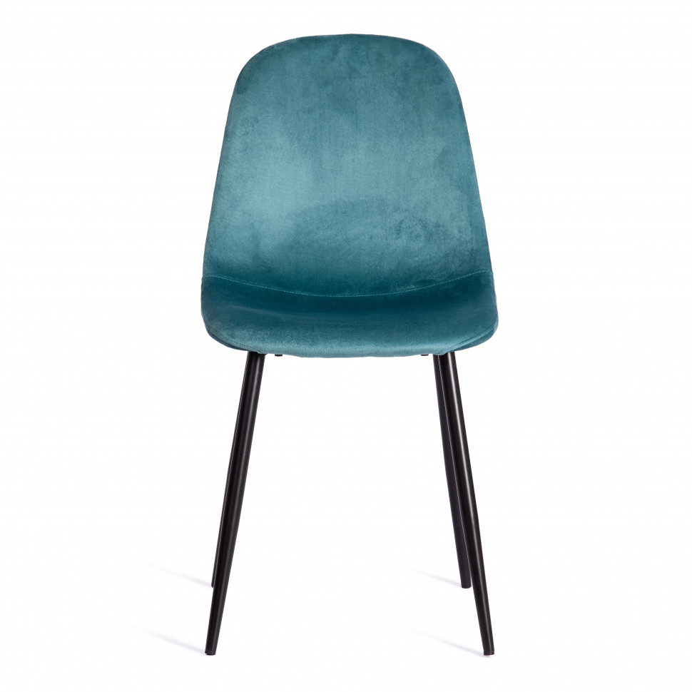 Стул BREEZE (mod. 4724) Велюр/металл , 44 х 53 х 87 см, Torquoise (бирюзовый ) HLR60 / черный