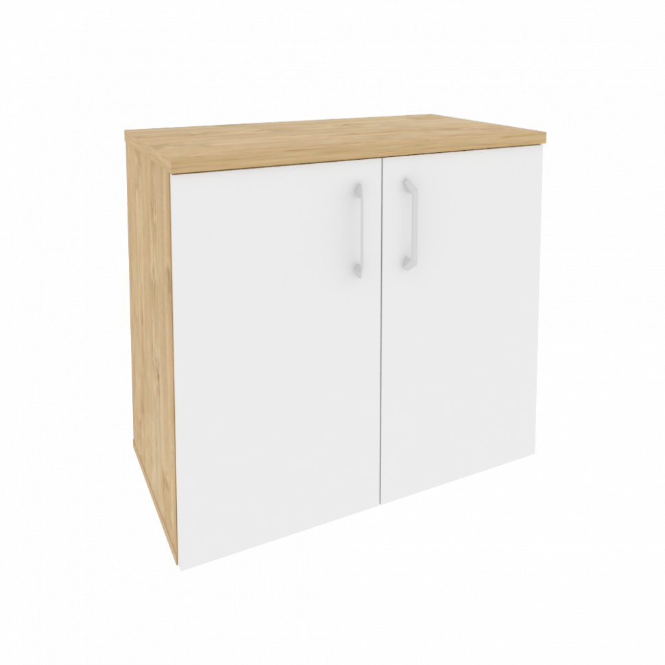 Onix Шкаф приставной опорный O.SHPO-8 Тиквуд Светлый/Белый Бриллиант 800*432*750