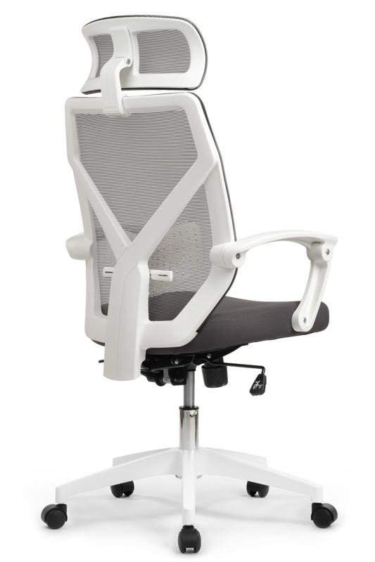 Кресло Оливер RCH W-203AC Белый пластик/Серый