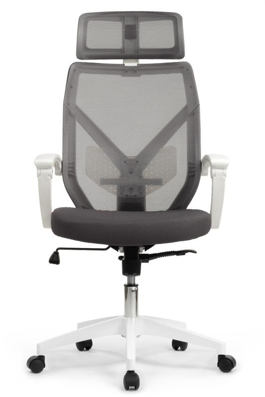 Кресло Оливер RCH W-203AC Белый пластик/Серый