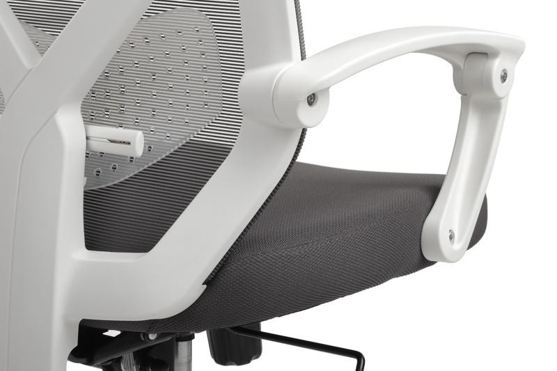 Кресло Оливер RCH W-203AC Белый пластик/Серый