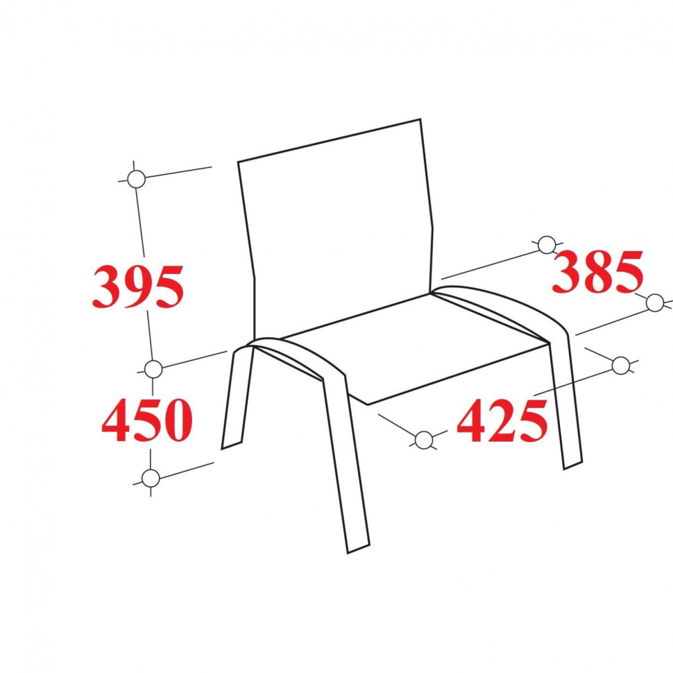 Стул UD_Серна (СМ-7/22) каркас черный, ткань черная Т-11