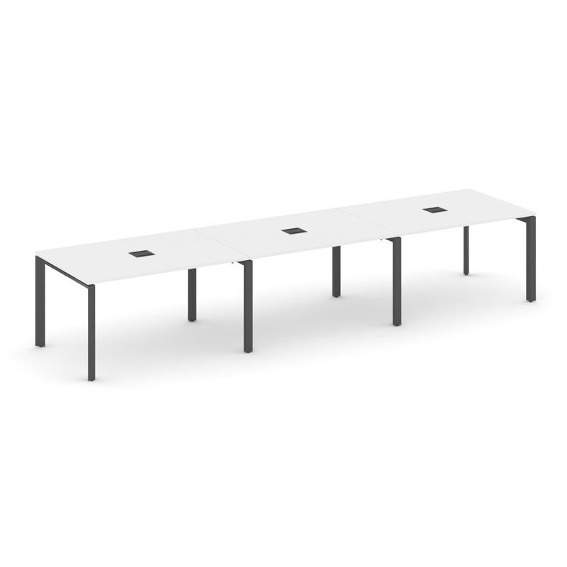 Style Project Стол переговорный SN-59P.SPRG-022 Белый/Металл Антрацит 3540*980*750