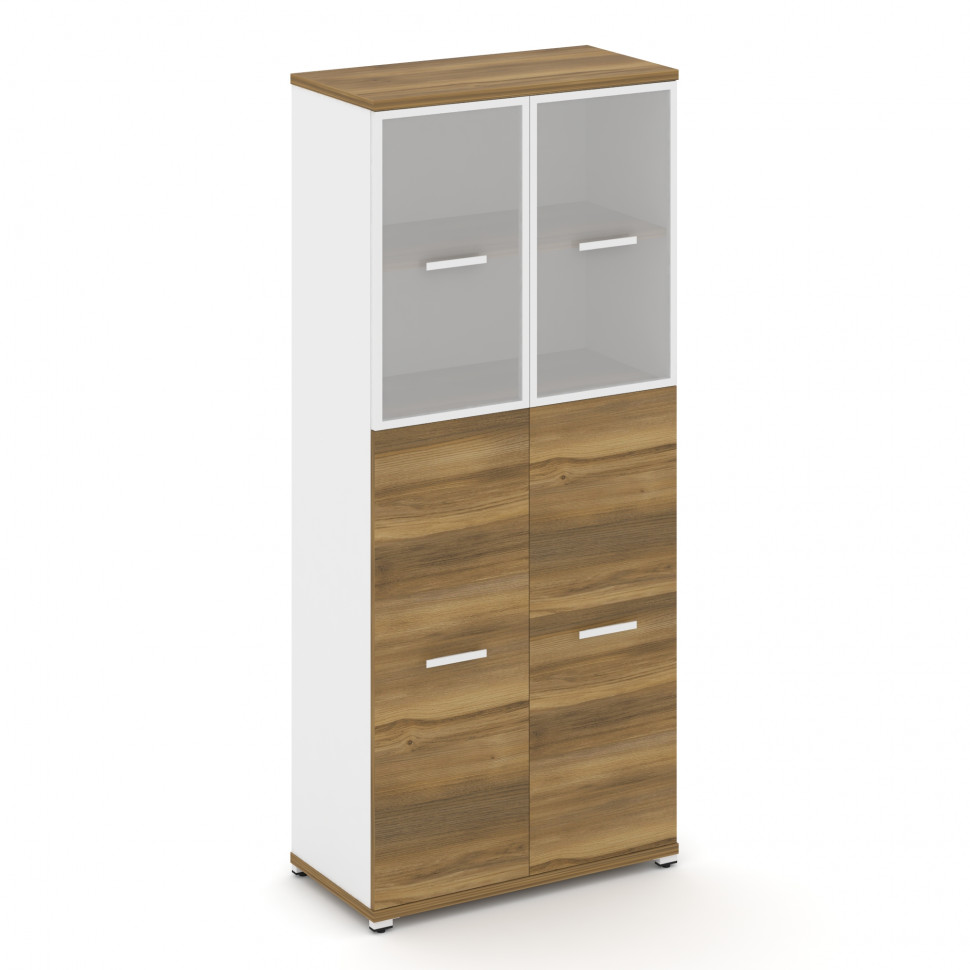 Concept Шкаф 1 широкая секция, 5 ниш CN.STS-515 RMW W Сандал Янтарный/Белый Бриллиант/Металл Белый/С