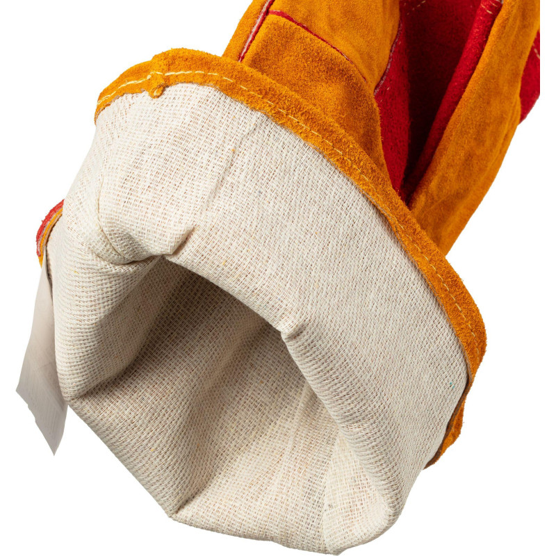 Краги сварщика спилковые Гренадер пятипалые удлин раструб желтые(Размер 12)