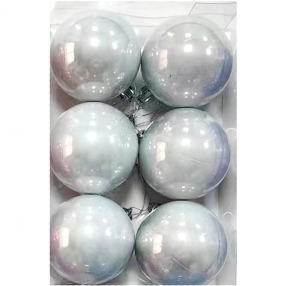 Набор шаров подвесных из полистирола, наб.6 шт / 6x6x6см арт.92707