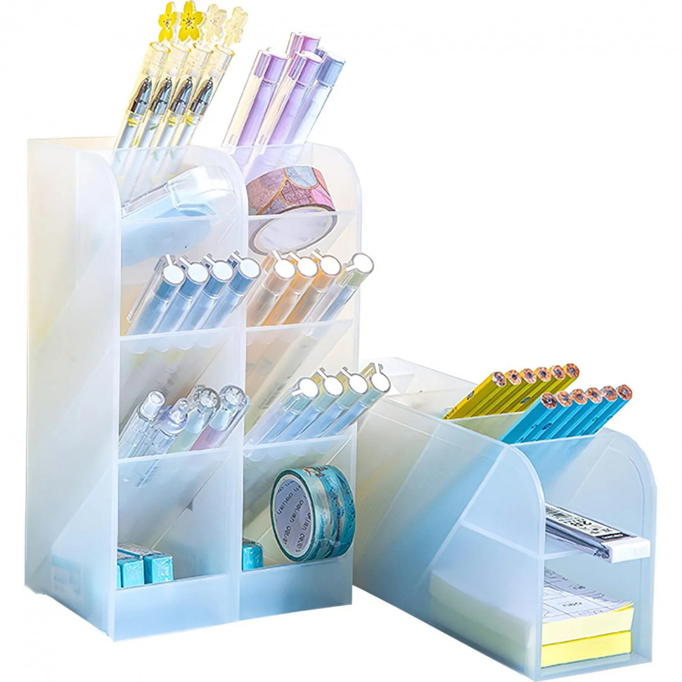 Подставка-органайзер д/канц.принадле-ей Deli 8932White, 5 отделений, белый