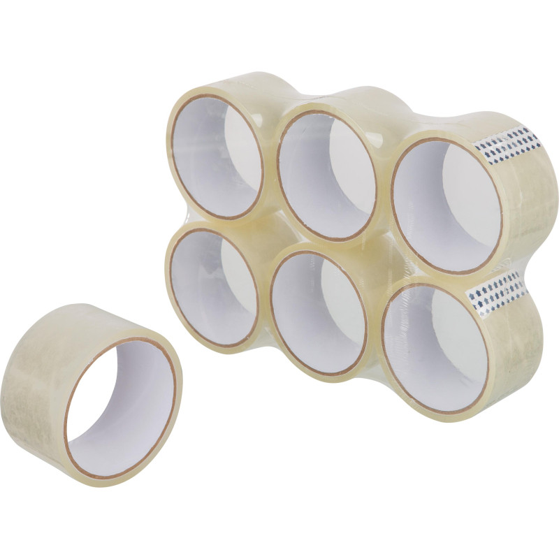 Клейкая лента упаковочная 48мм х 30м 38мкр прозрачная 6 шт/уп СПб