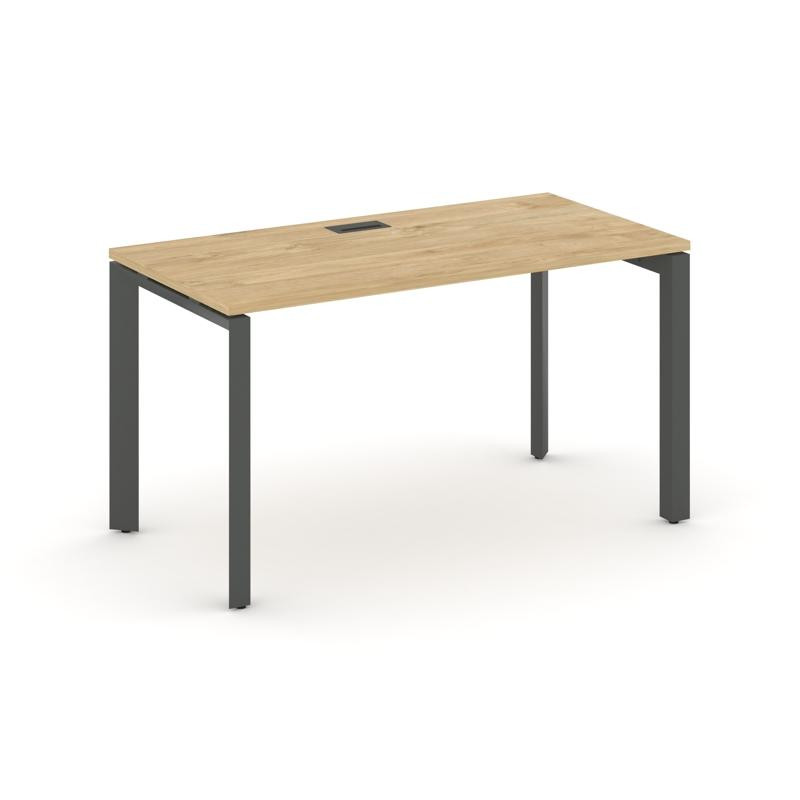 Style Project Стол письменный SN-59P.SP-015 Тиквуд Светлый/Металл Антрацит/Черный Заглушка 1780*700*