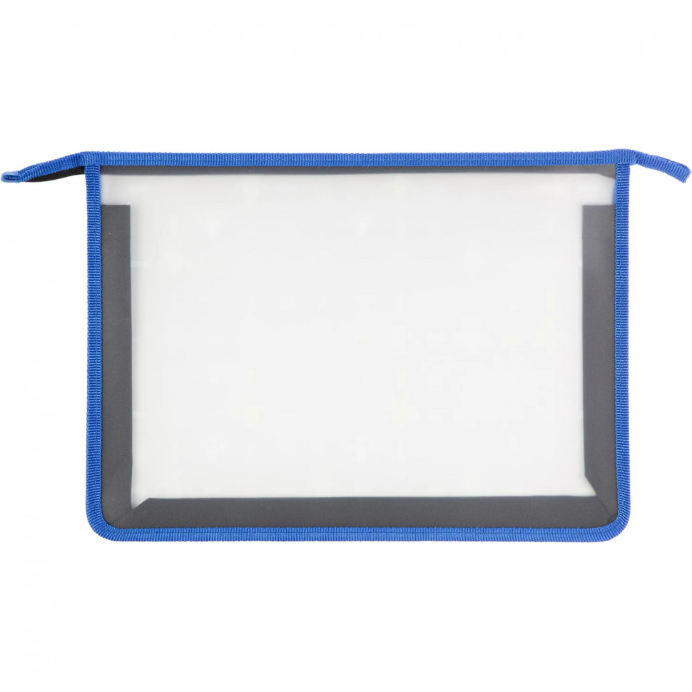 Папка для тетрадей Robot черный А4 на молнии,пластик,ПТ-813