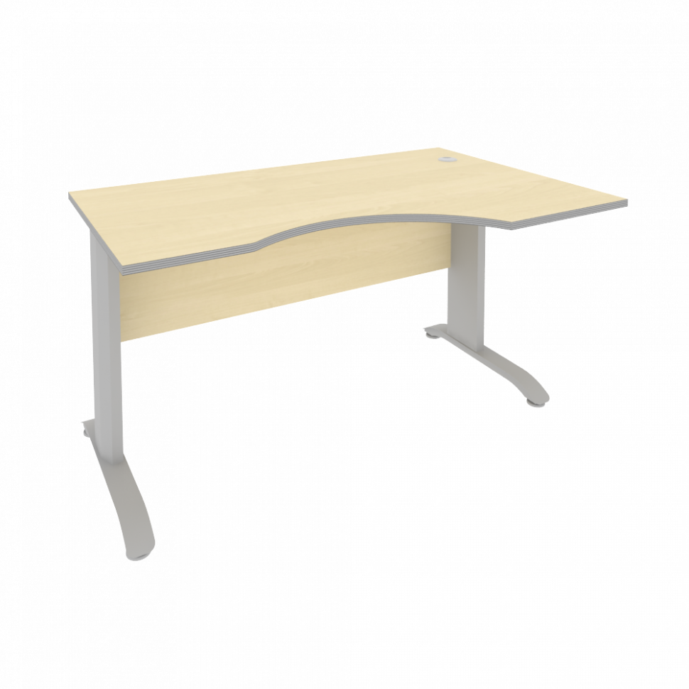 Riva Metal-L Стол криволинейный правый ПЛ.СА-2 (R) Клен Металлик NEW/Металл Серый 1400*900*750 Riva Metal-L Стол криволинейный правый ПЛ.СА-2 (R) Клен Металлик NEW/Металл Серый 1400*900*750