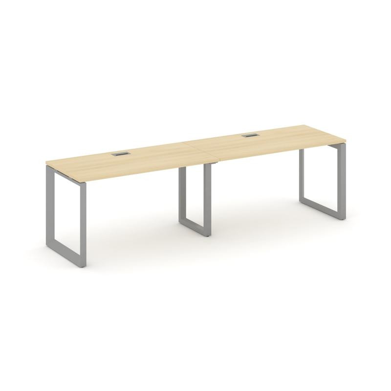 Style Project Рабочая станция односторонняя SN-59O.ORS-002 Акация Лорка/Металл Серый/Серебро Заглушк