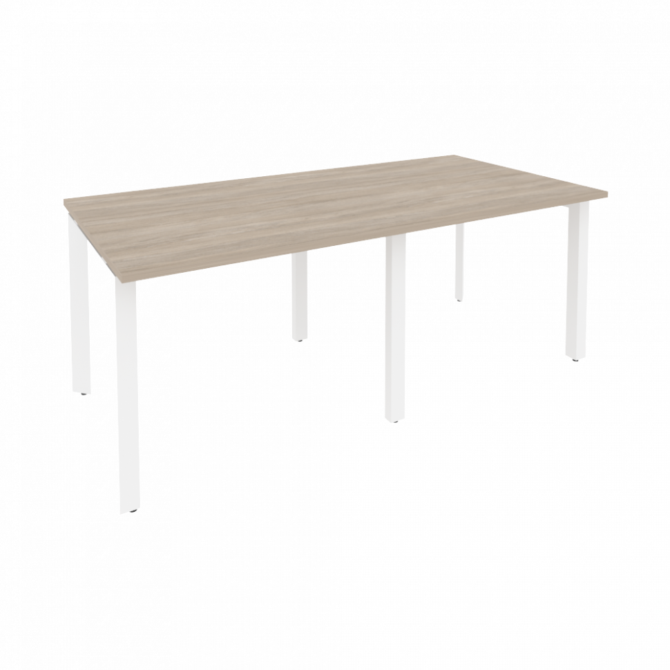 Onix Стол переговорный O.MP-PRG-2.1 Дуб Аттик/Металл Белый 1960*980*750 Onix Стол переговорный O.MP-PRG-2.1 Дуб Аттик/Металл Белый 1960*980*750