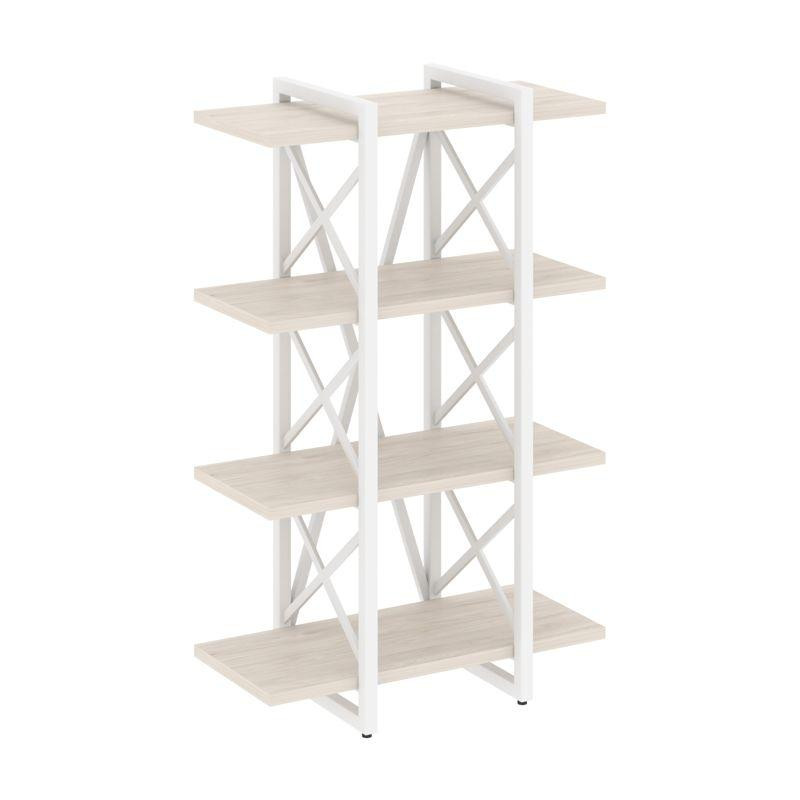 Loft Стеллаж на рег. опорах-4 полки VR.L-MST.O-4.4V Денвер Светлый/Металл Белый 800*400*1280