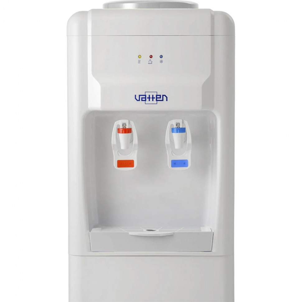 Кулер для воды VATTEN V24WKB напольный, компрессорный, белый, холодильник
