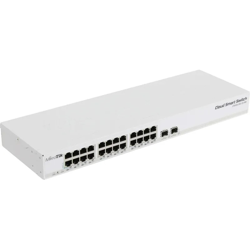 Коммутатор MikroTik CSS326-24G-2S+RM (L2) 24x1Гбит/с 2SFP+ управляемый