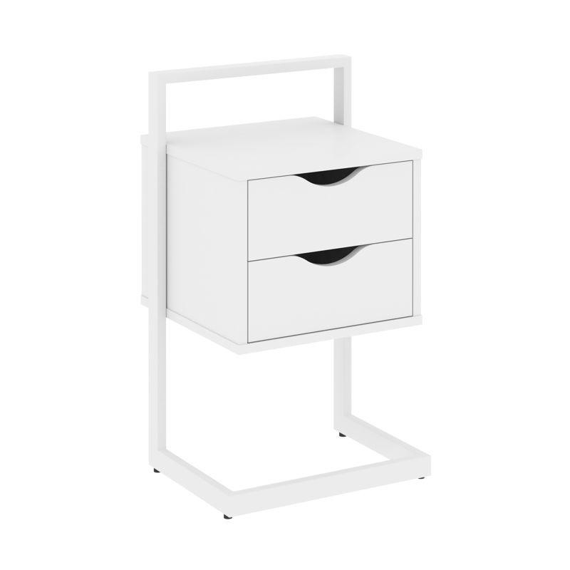 Loft Тумба приставная VR.L-PY2 Белый Бриллиант/Металл Белый 450*409*792 Loft Тумба приставная VR.L-PY2 Белый Бриллиант/Металл Белый 450*409*792