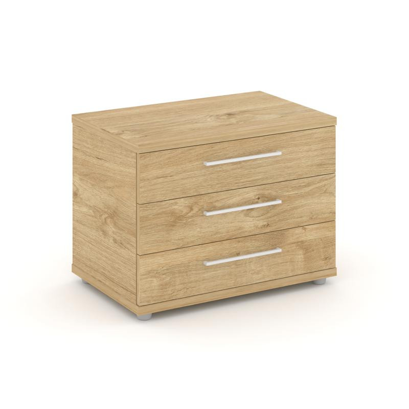 Rift Тумба опорная/приставная RF.TOP-021 Тиквуд Светлый/Белый Ручки 600*450*523