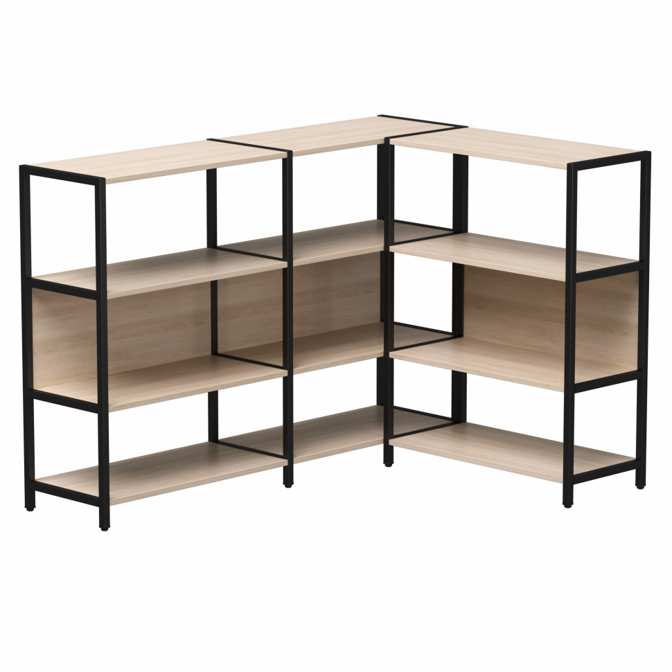 Набор стеллажных систем №14 Everprof EVO (ЭВО) 1635x1215x1120 Дуб Соната/Черный