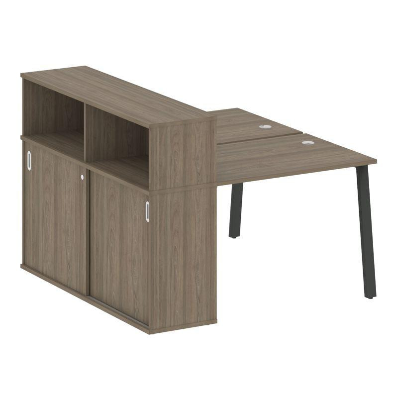 Metal System Рабочая станция с шкафом-купе на А-образном м/к БА.РС-СШК-2.1 Т Вяз Благородный/Металл Metal System Рабочая станция с шкафом-купе на А-образном м/к БА.РС-СШК-2.1 Т Вяз Благородный/Металл