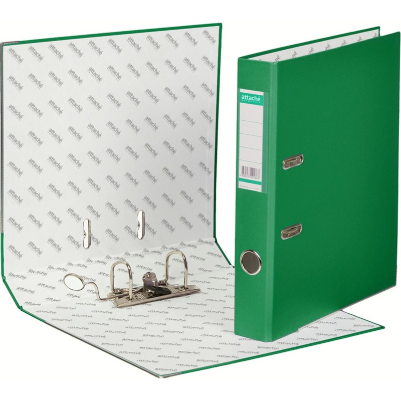 Папка-регистратор ECONOMY PLUS 50мм,зел,ПБП1,карм.кор,мет.уг