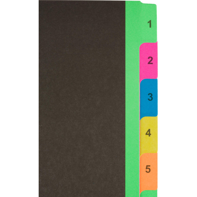 Разделитель листов с индексами Attache , А4,цифровой 1-12 , картон