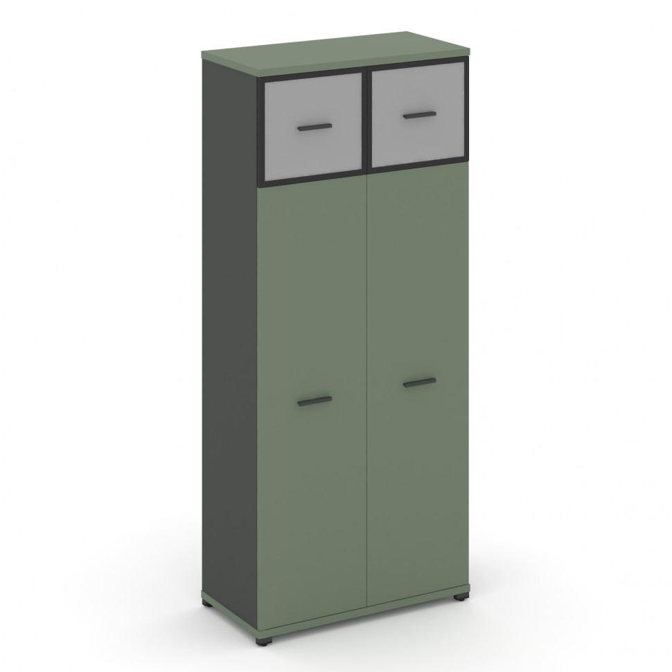 Concept Шкаф 1 широкая секция, 5 ниш CN.STS-517 RMB A Кобо/Антрацит/Металл Антрацит/Сатин 836*420*19