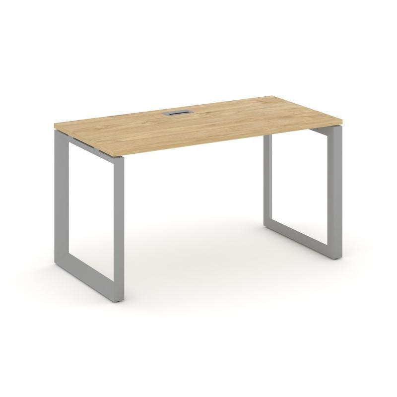 Style Project Стол письменный SN-59O.SP-013 Тиквуд Светлый/Металл Серый/Серебро Заглушка 1380*700*75