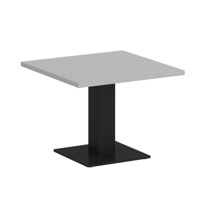 Riva Стол журнальный квадратный А.СЖ-2 Серый/Металл Черный 600*600*450