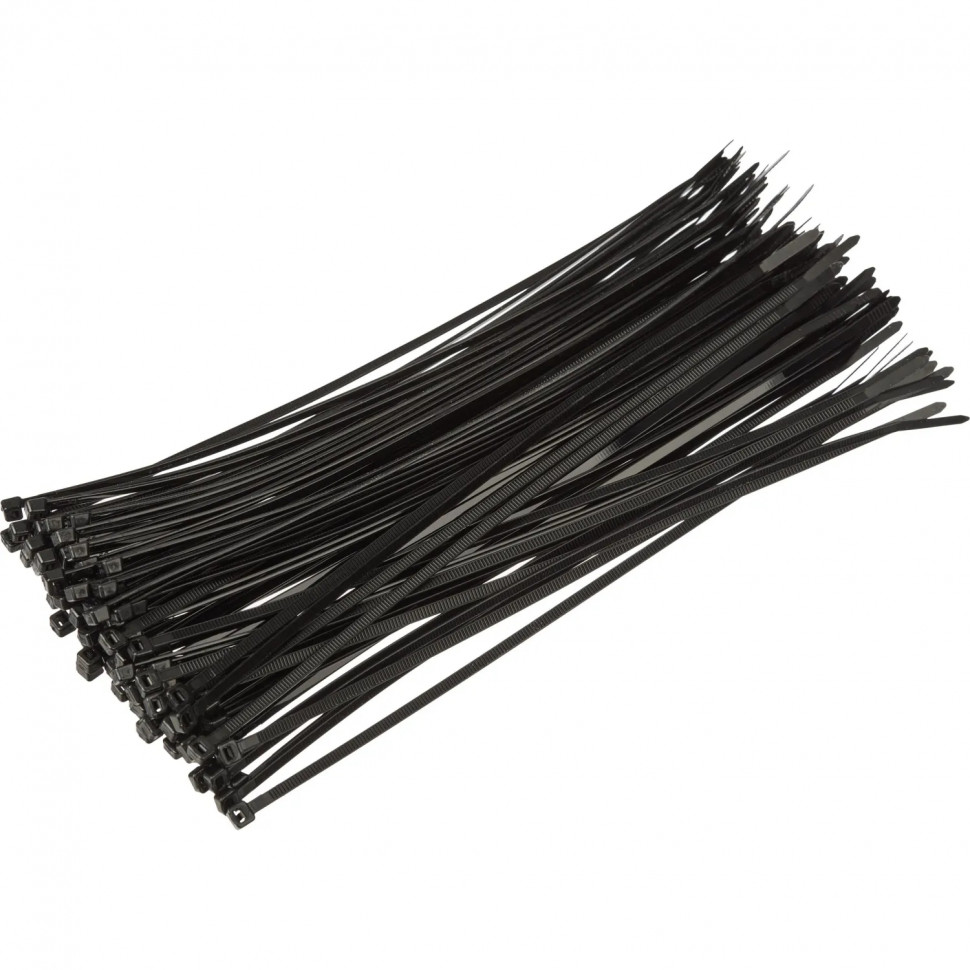 Хомут стяжка нейлоновая Topfort 4х250 (3,6х250 мм) чёрный 100 шт/уп